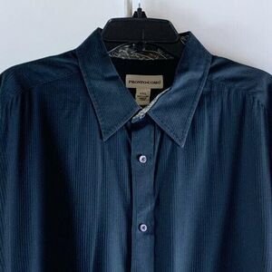 Pronto Uomo Mens Long Sleeve Button Shirt Size‎ XXL